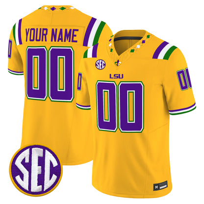 LSU Tigers 2026 "Mardi Gras Edition'' Vapor Limited Custom Jersey - Stitched