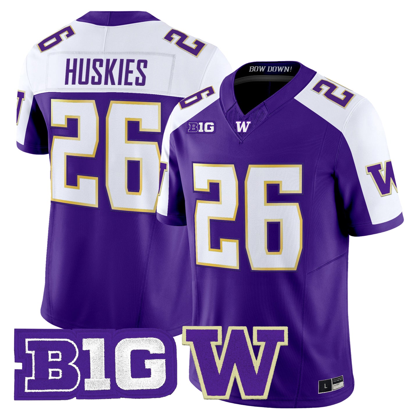 Men's Washington Huskies 2026 Vapor Limited Jersey - All Stitched