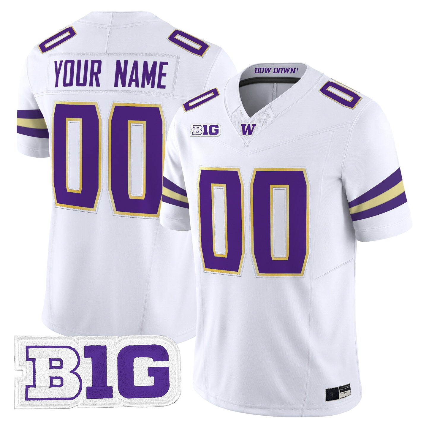 Washington Huskies 2026 Vapor Limited Custom Jersey - All Stitched