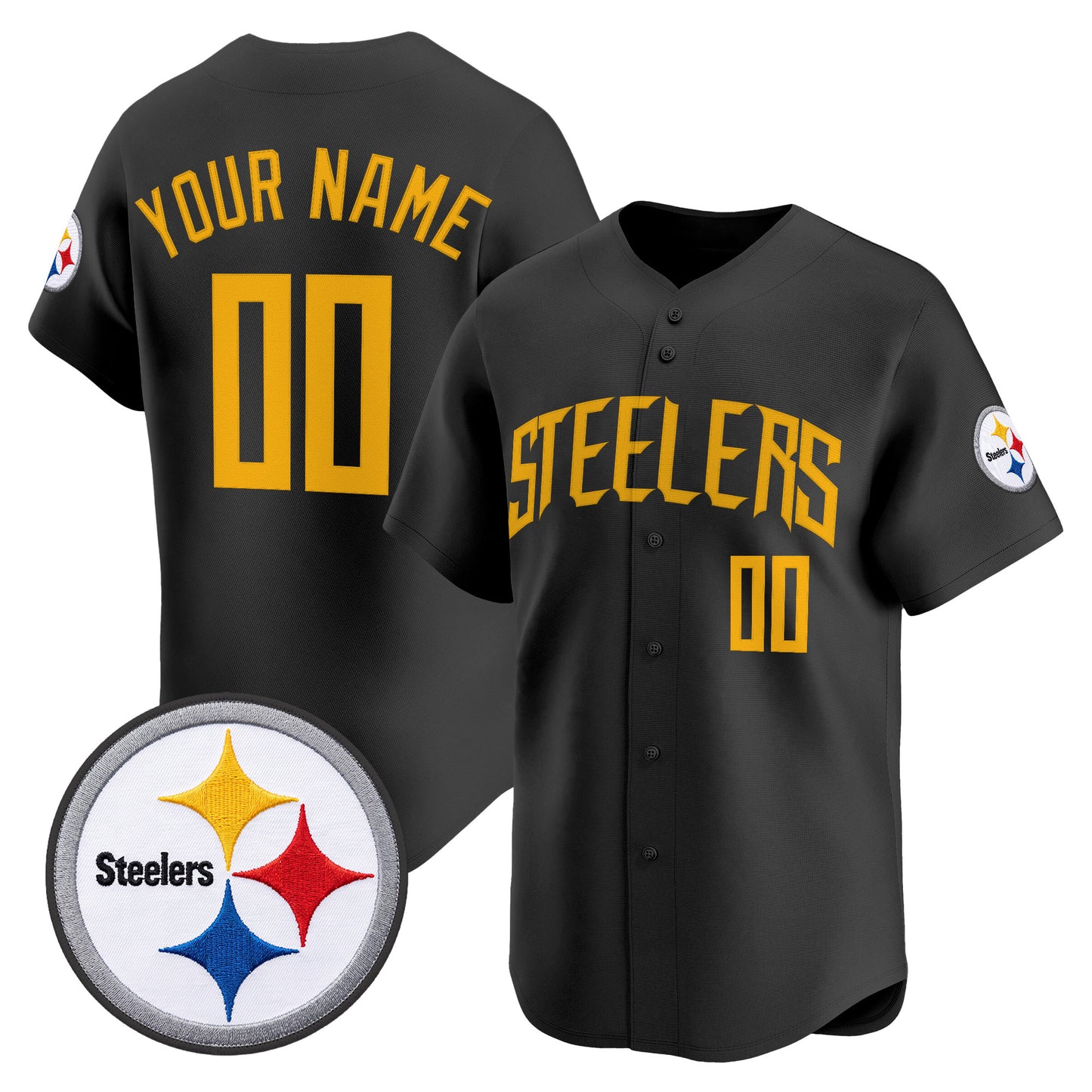 Pittsburgh Steelers 2026 Vapor Baseball Custom Jersey - All Stitched