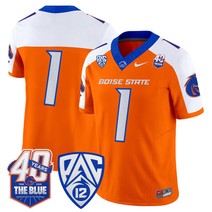  Boise State Broncos 2026 Vapor Limited Jersey - 40th Anniversary Patch -  Stitched