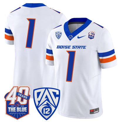  Boise State Broncos 2026 Vapor Limited Jersey - 40th Anniversary Patch -  Stitched