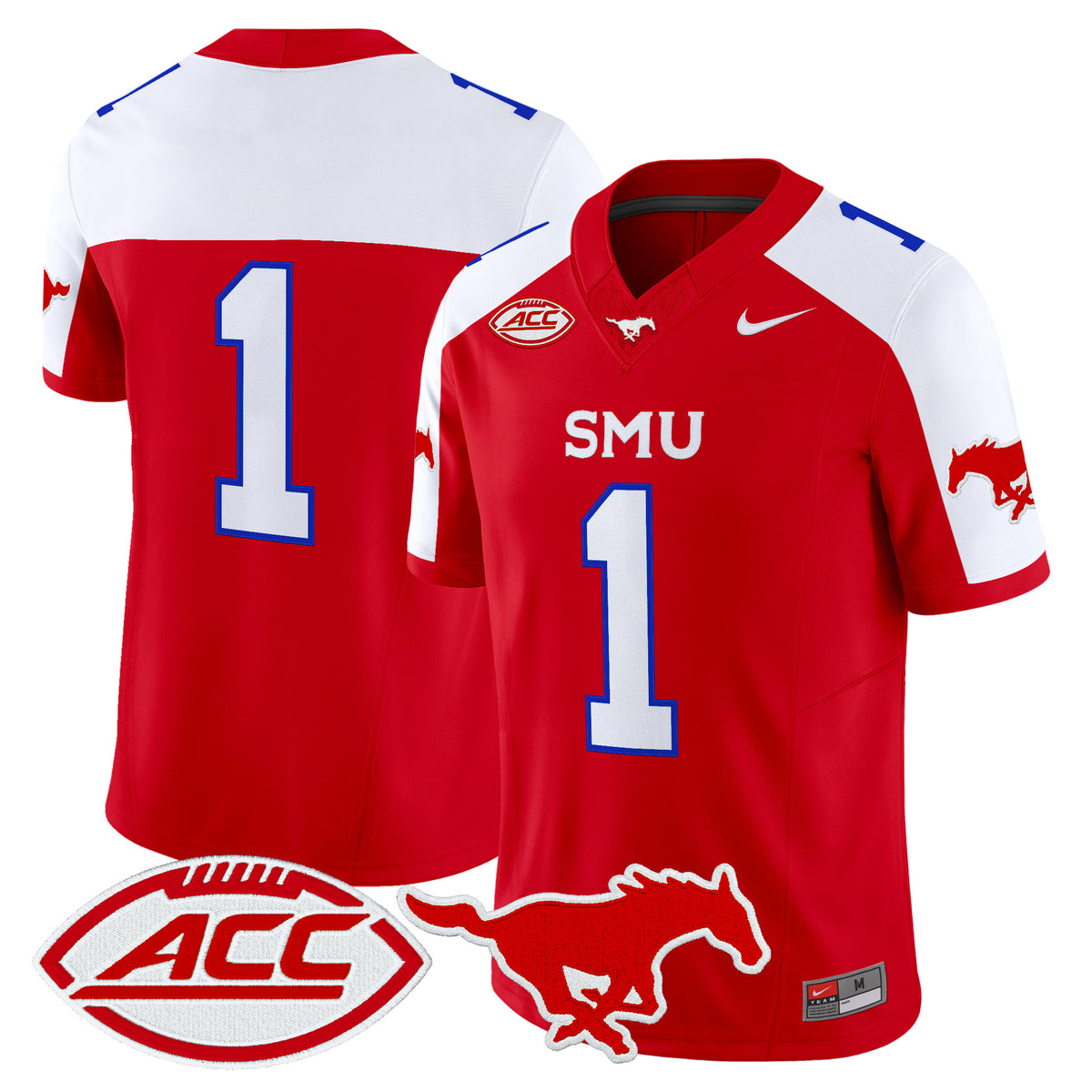  SMU Mustangs 2026 Vapor Limited Jersey - Stitched