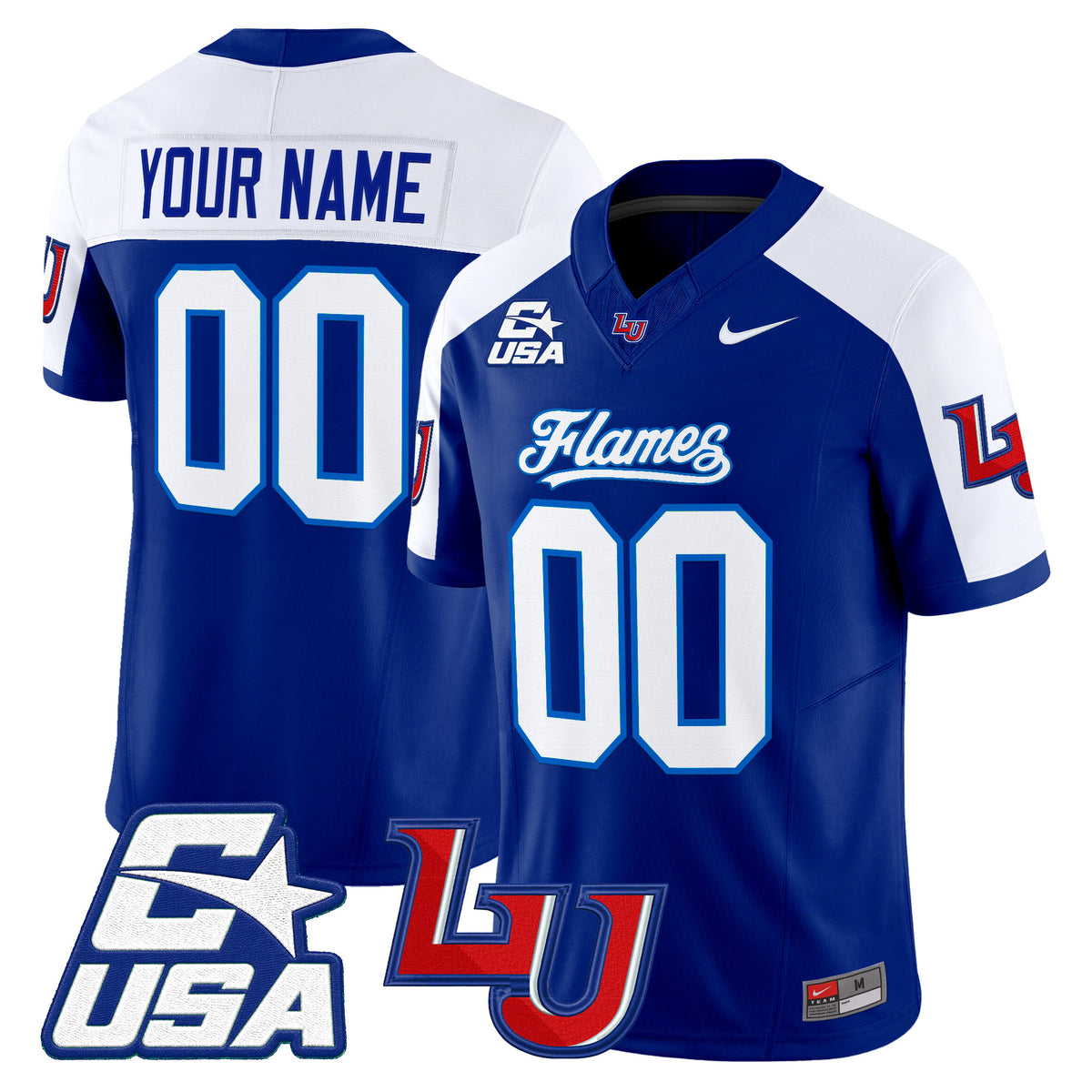 Liberty Flames 2026 Vapor Limited Custom Jersey - Stitched