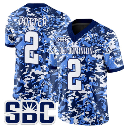 Old Dominion Monarchs Digital Camo Vapor Limited Jersey - Stitched