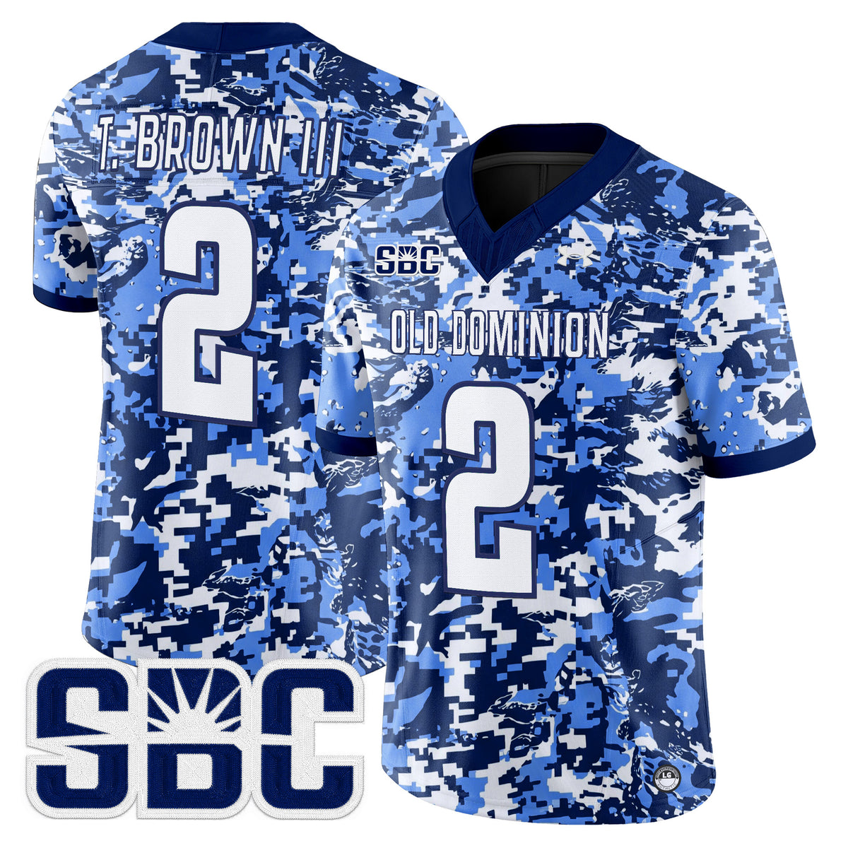 Old Dominion Monarchs Digital Camo Vapor Limited Jersey - Stitched