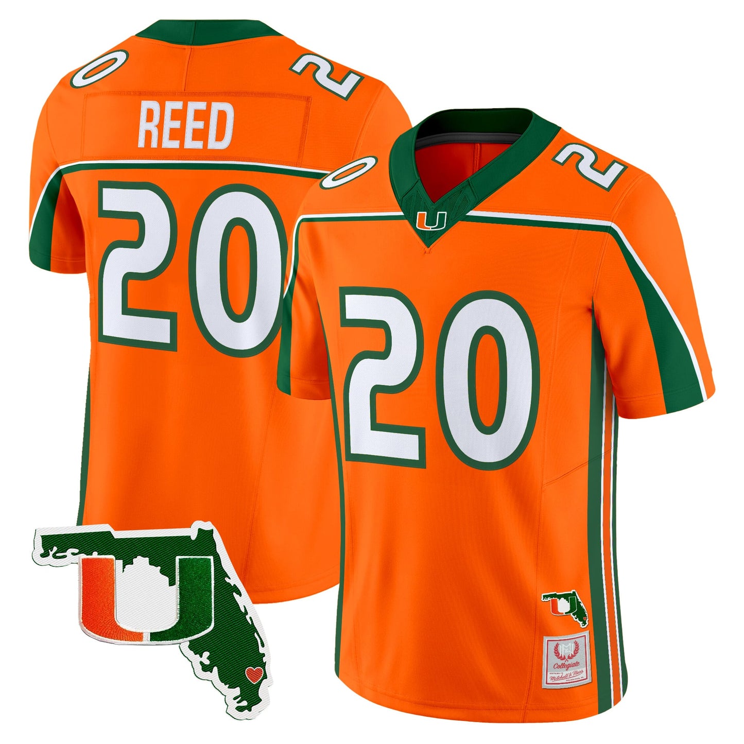 Miami Hurricanes Throwback Vapor Limited Jersey - Florida Patch - Stitched