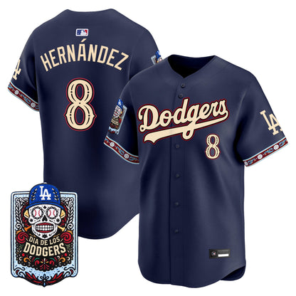 Los Angeles Dodgers Día de los Muertos Vapor Premier Limited Jersey - Stitched