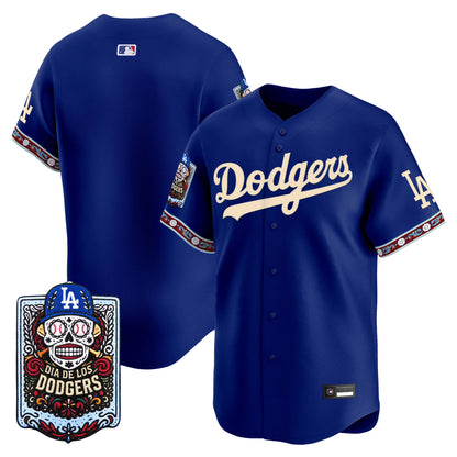 Los Angeles Dodgers Día de los Muertos Vapor Premier Limited Jersey - Stitched