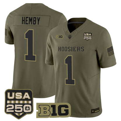  Indiana Hoosiers 2026 Salute to Service Vapor Limited Jersey - Stitched