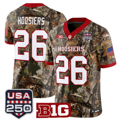  Indiana Hoosiers 2026 Salute to Service Vapor Limited Jersey - Stitched