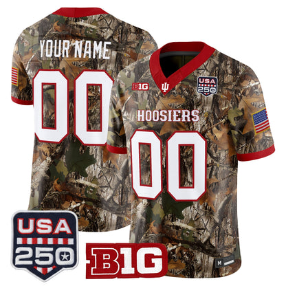 Indiana Hoosiers 2026 Salute to Service Vapor Limited Custom Jersey - Stitched