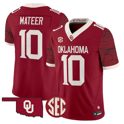  Oklahoma Sooners Rough Rider Vapor Limited Jersey -Stitched