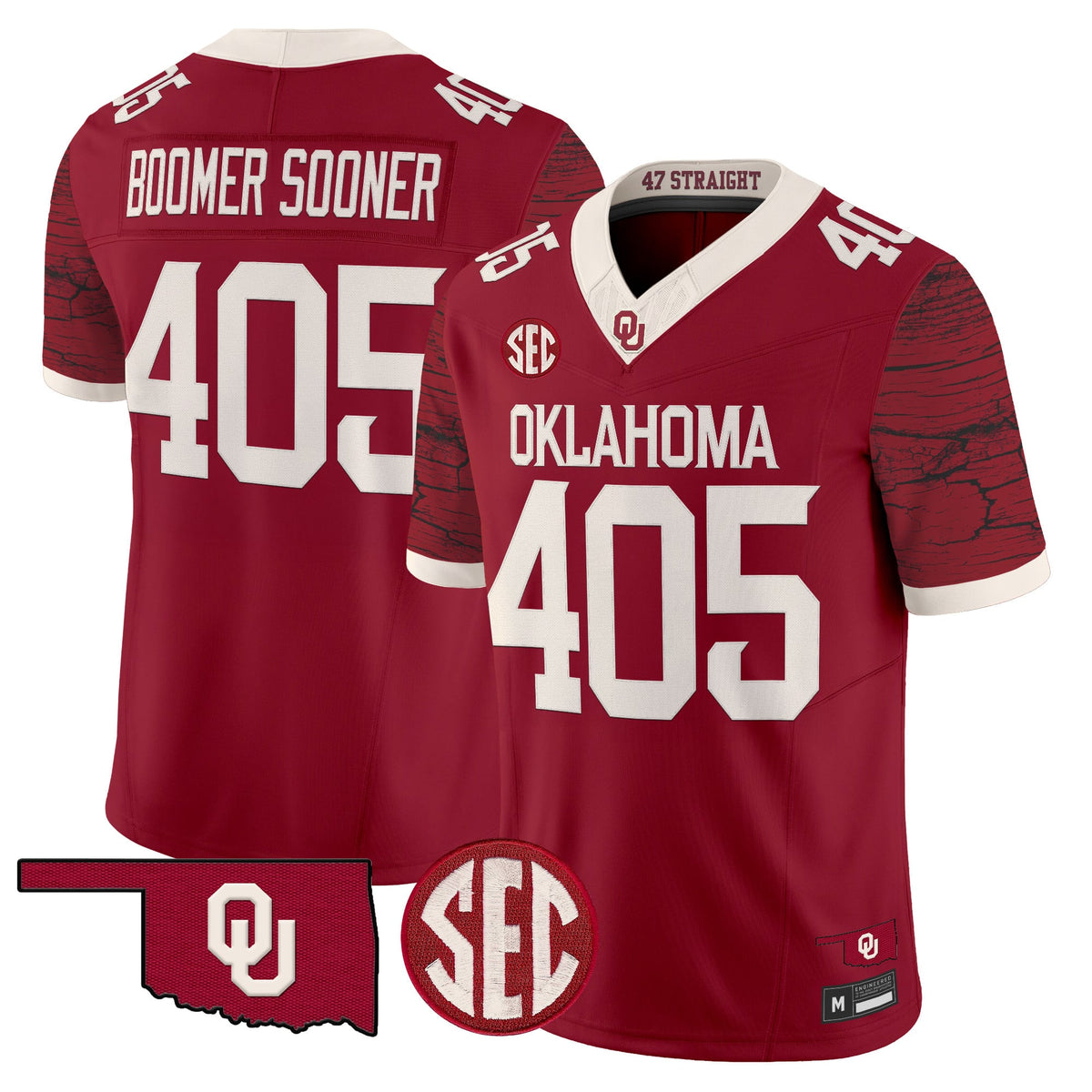  Oklahoma Sooners Rough Rider Vapor Limited Jersey -Stitched