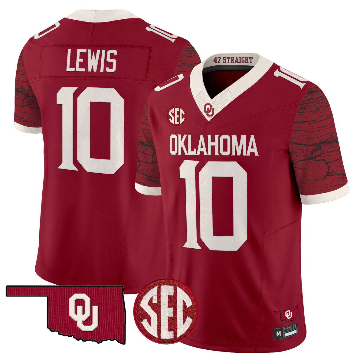  Oklahoma Sooners Rough Rider Vapor Limited Jersey -Stitched