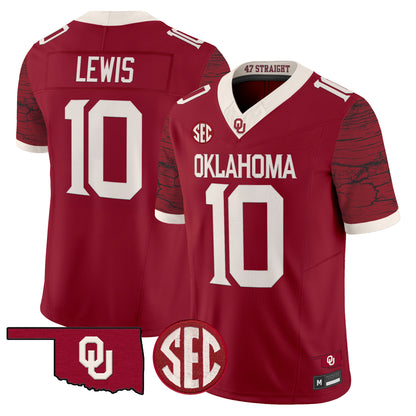 Oklahoma Sooners Rough Rider Vapor Limited Jersey -Stitched