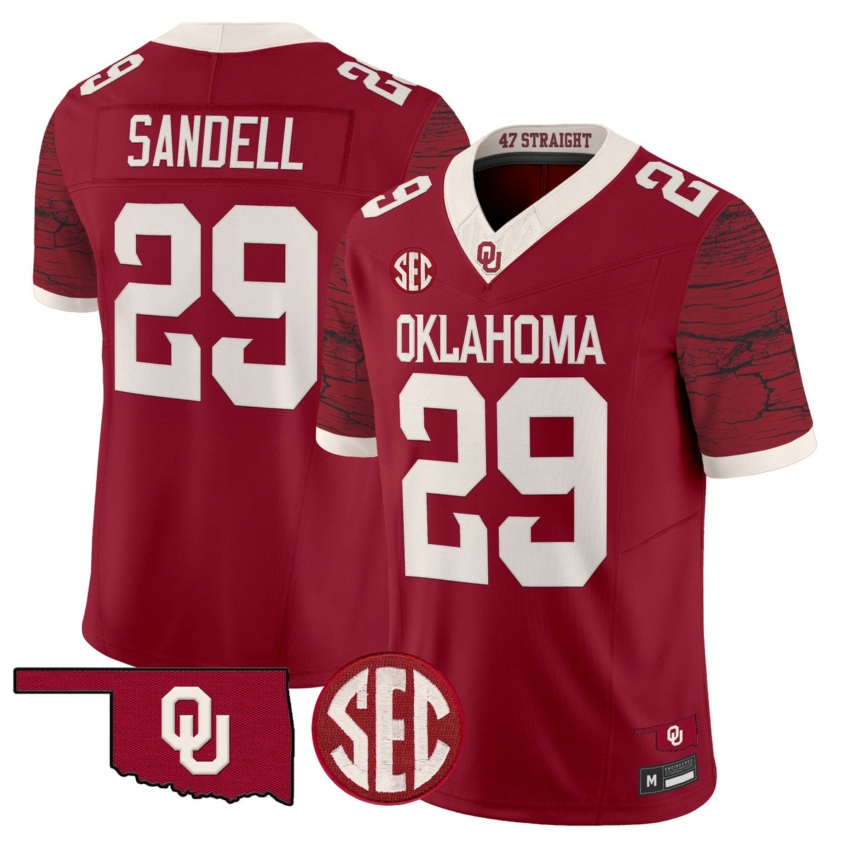  Oklahoma Sooners Rough Rider Vapor Limited Jersey -Stitched