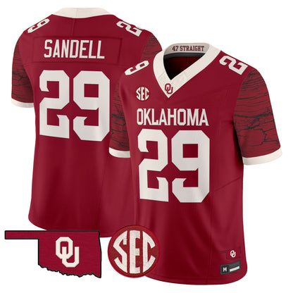  Oklahoma Sooners Rough Rider Vapor Limited Jersey -Stitched