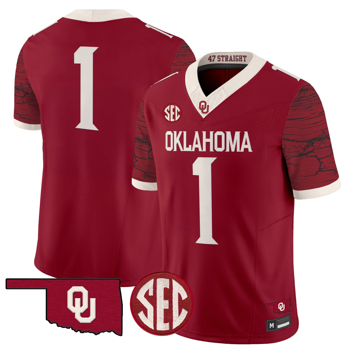  Oklahoma Sooners Rough Rider Vapor Limited Jersey -Stitched