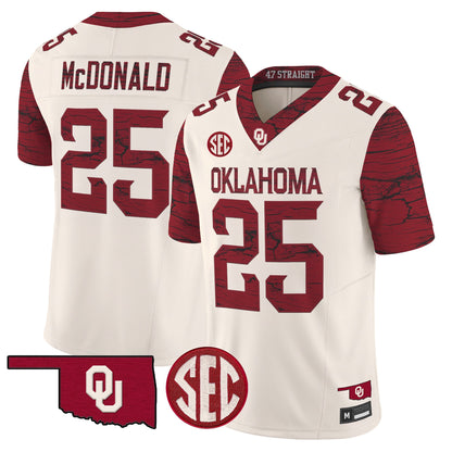  Oklahoma Sooners Rough Rider Vapor Limited Jersey -Stitched