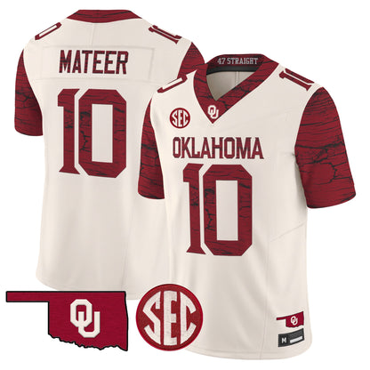  Oklahoma Sooners Rough Rider Vapor Limited Jersey -Stitched