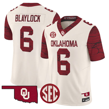  Oklahoma Sooners Rough Rider Vapor Limited Jersey -Stitched