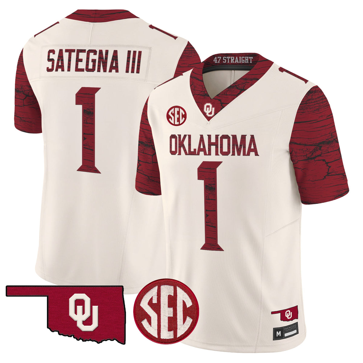 Oklahoma Sooners Rough Rider Vapor Limited Jersey -Stitched