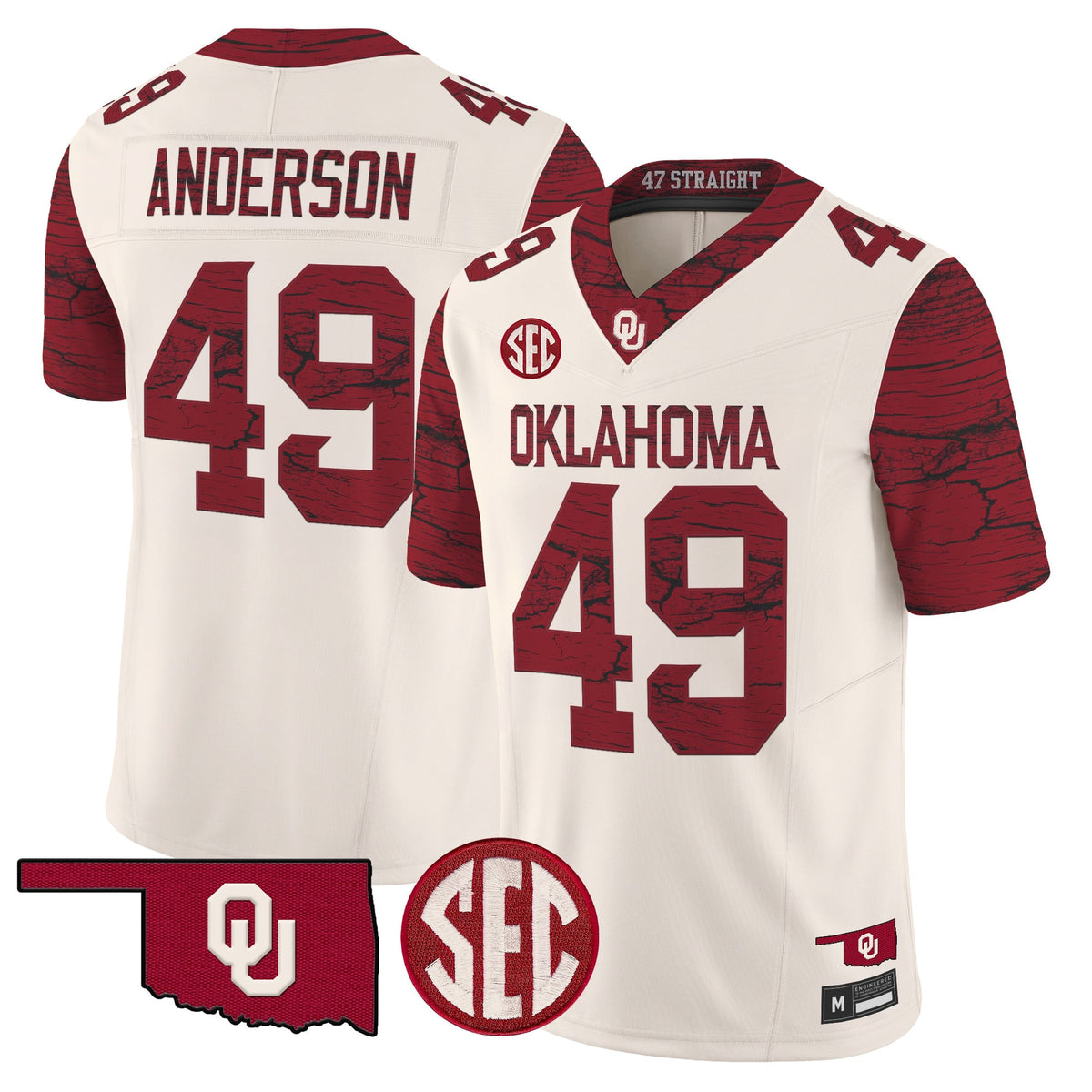 Oklahoma Sooners Rough Rider Vapor Limited Jersey -Stitched
