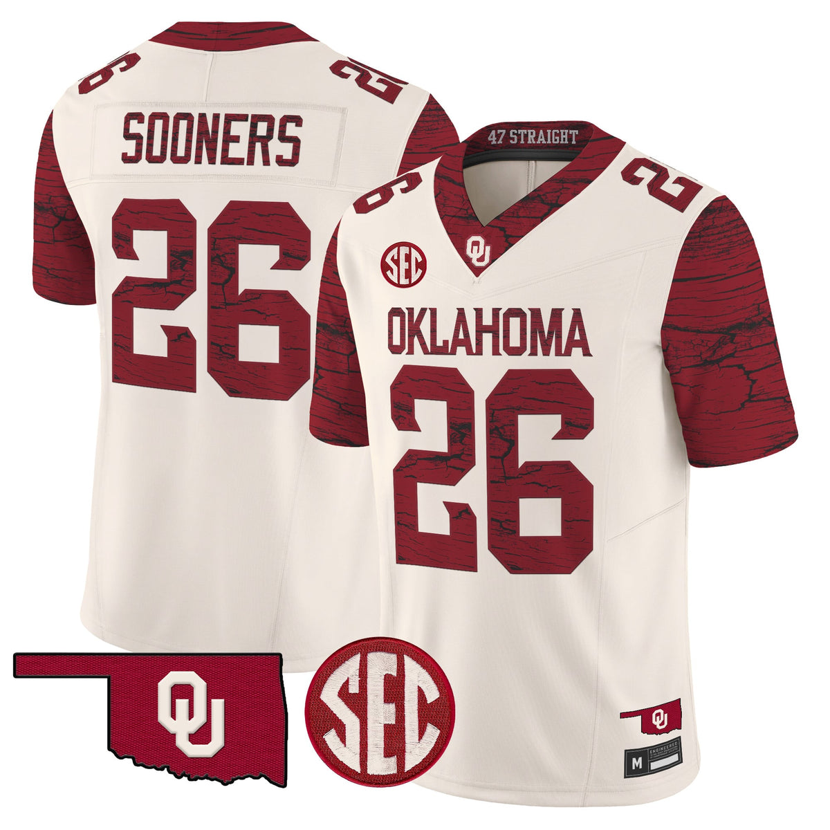 Oklahoma Sooners Rough Rider Vapor Limited Jersey -Stitched