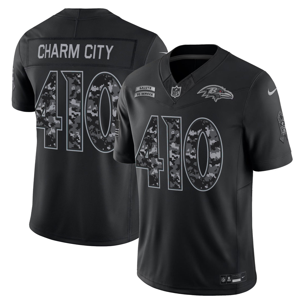 Baltimore Ravens 2026 Salute to Service Vapor Limited Jersey - Stitched