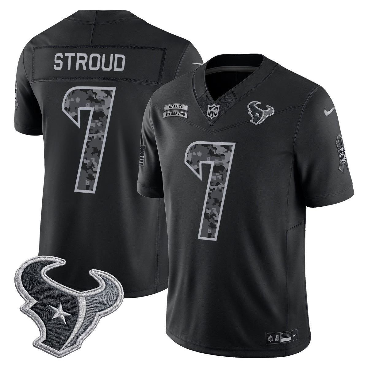 Houston Texans 2026 Salute to Service Vapor Limited Jersey - Stitched