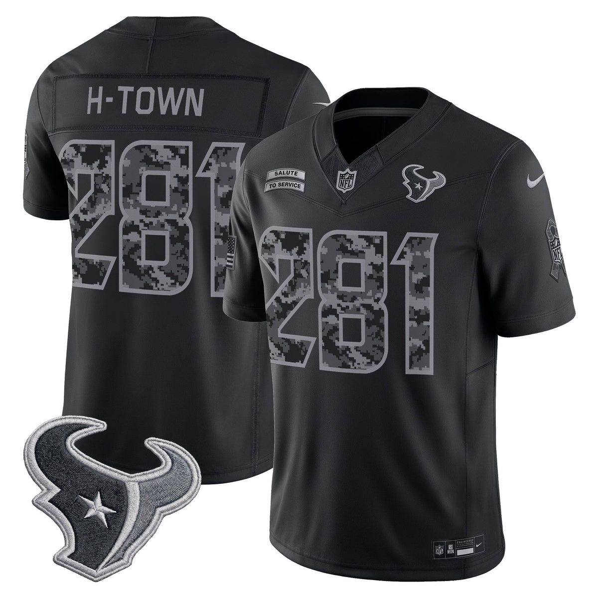 Houston Texans 2026 Salute to Service Vapor Limited Jersey - Stitched