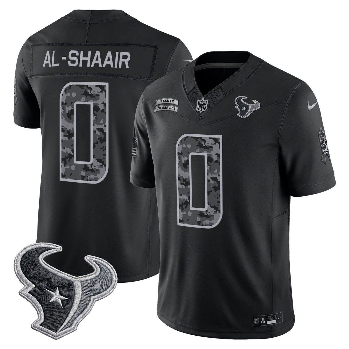 Houston Texans 2026 Salute to Service Vapor Limited Jersey - Stitched