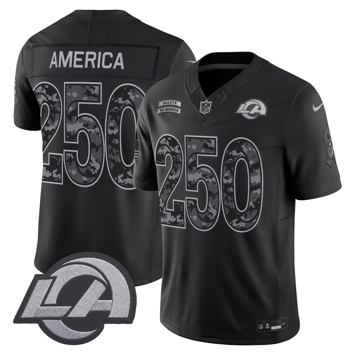 Los Angeles Rams 2026 Salute to Service Vapor Limited Jersey - Stitched