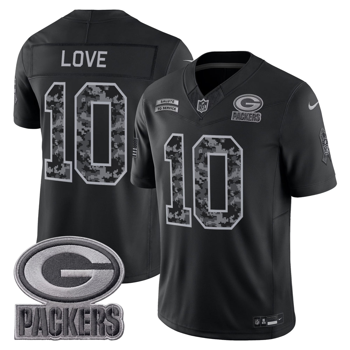 Green Bay Packers 2026 Salute to Service Vapor Limited Jersey - Stitched