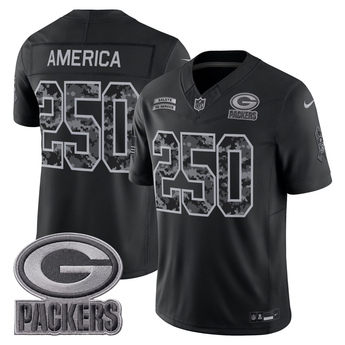 Green Bay Packers 2026 Salute to Service Vapor Limited Jersey - Stitched