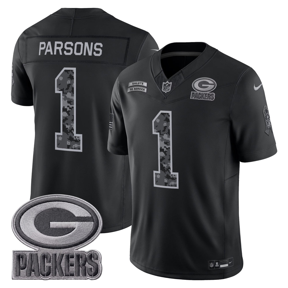Green Bay Packers 2026 Salute to Service Vapor Limited Jersey - Stitched
