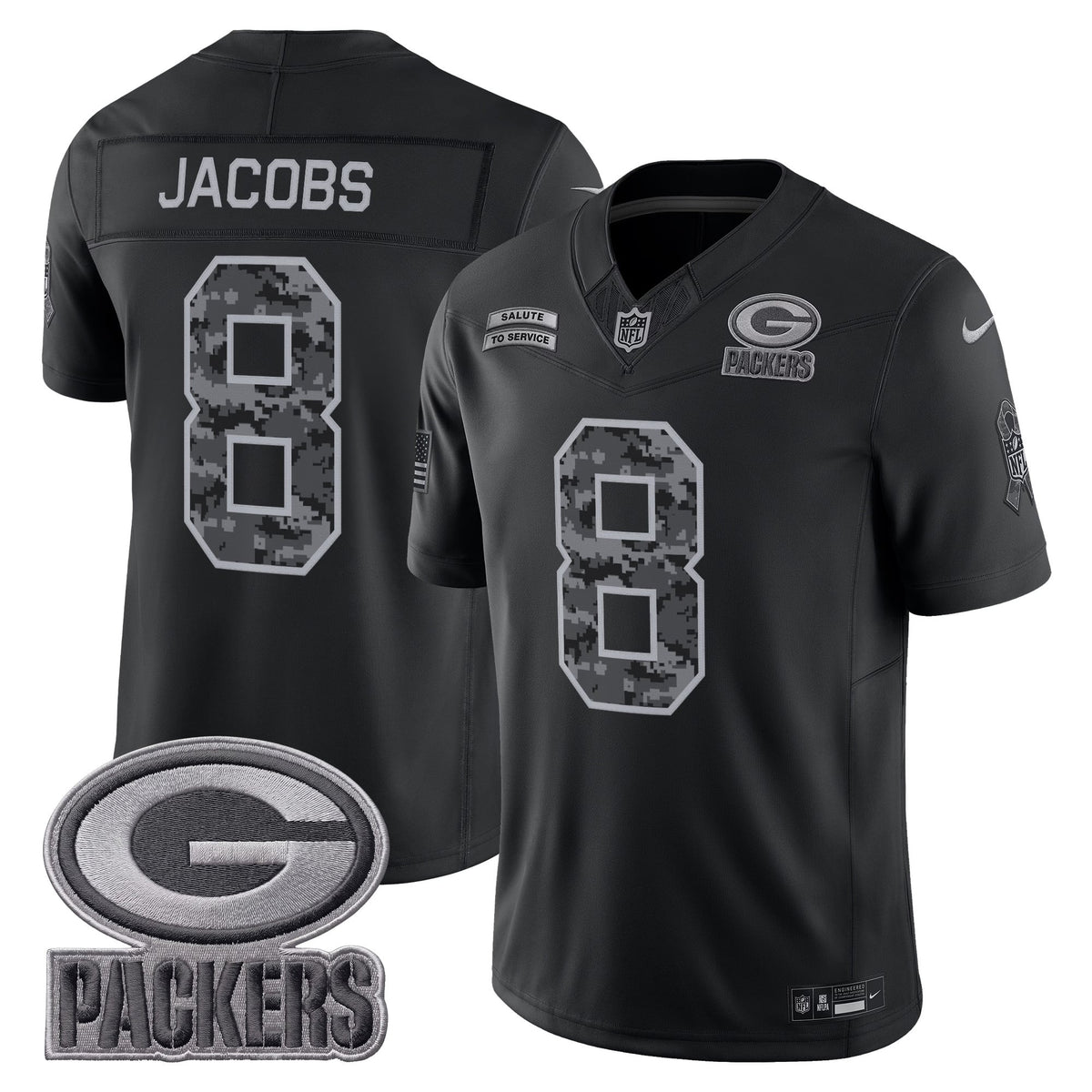 Green Bay Packers 2026 Salute to Service Vapor Limited Jersey - Stitched