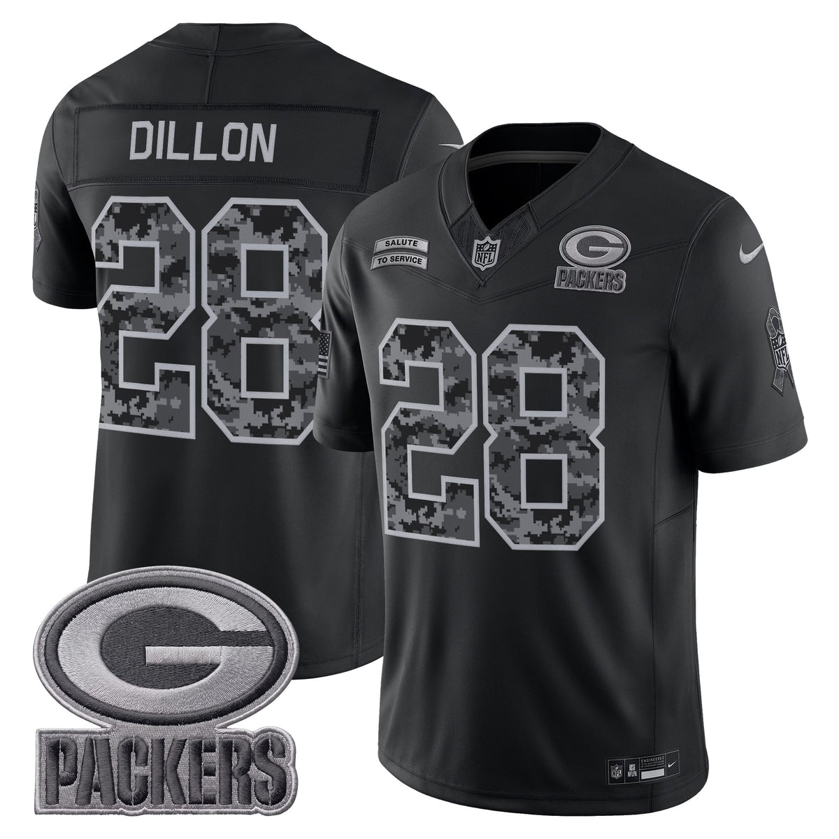Green Bay Packers 2026 Salute to Service Vapor Limited Jersey - Stitched