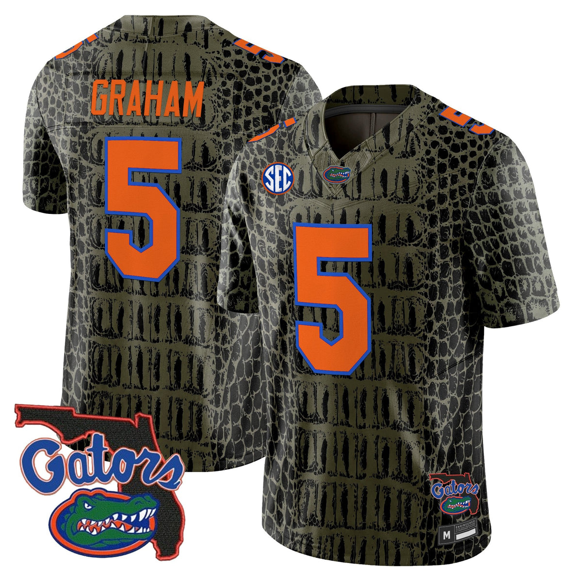 Florida Gators Olive Vapor Limited Jersey - Stitched