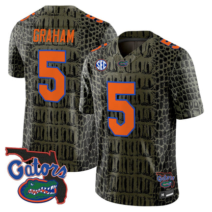 Florida Gators Olive Vapor Limited Jersey - Stitched