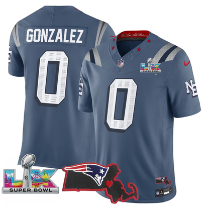 Women's NE SB LX Game Patch Vapor Limited Jersey - All Stitched