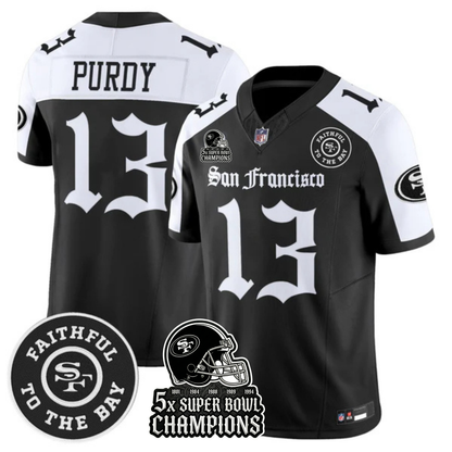 SF 5-Time Champions 'Gothic Edition' Vapor Limited Jersey - All Stitched