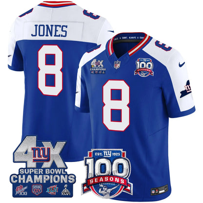 NYG 4X Champions & 100th Season Patch Limited Edition - Stitched (2)