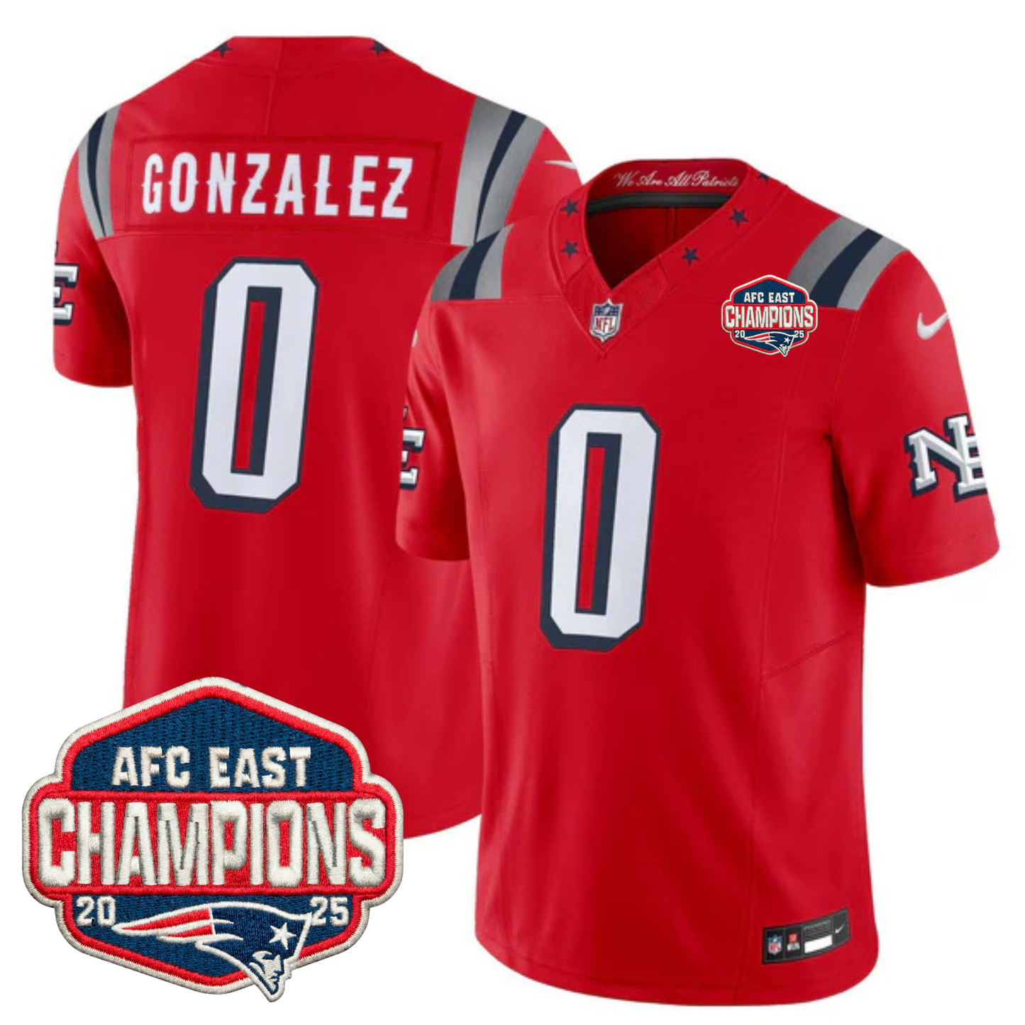 NE 2025 "Rivalries" AFC East Champions Vapor Limited Jersey - All Stitched