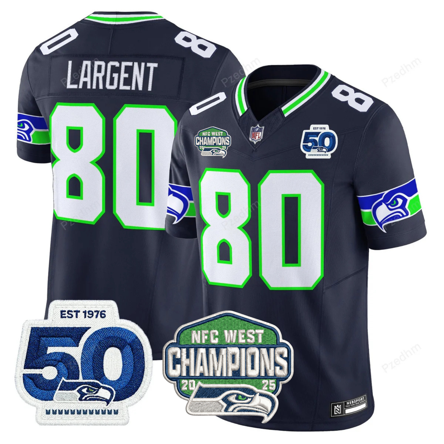 Seattle Seahawks NFC West Division Champions Vapor Limited Jersey V2 - All Stitched