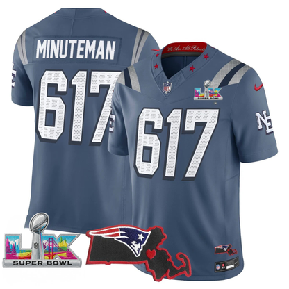 Women's NE SB LX Game Patch Vapor Limited Jersey - All Stitched