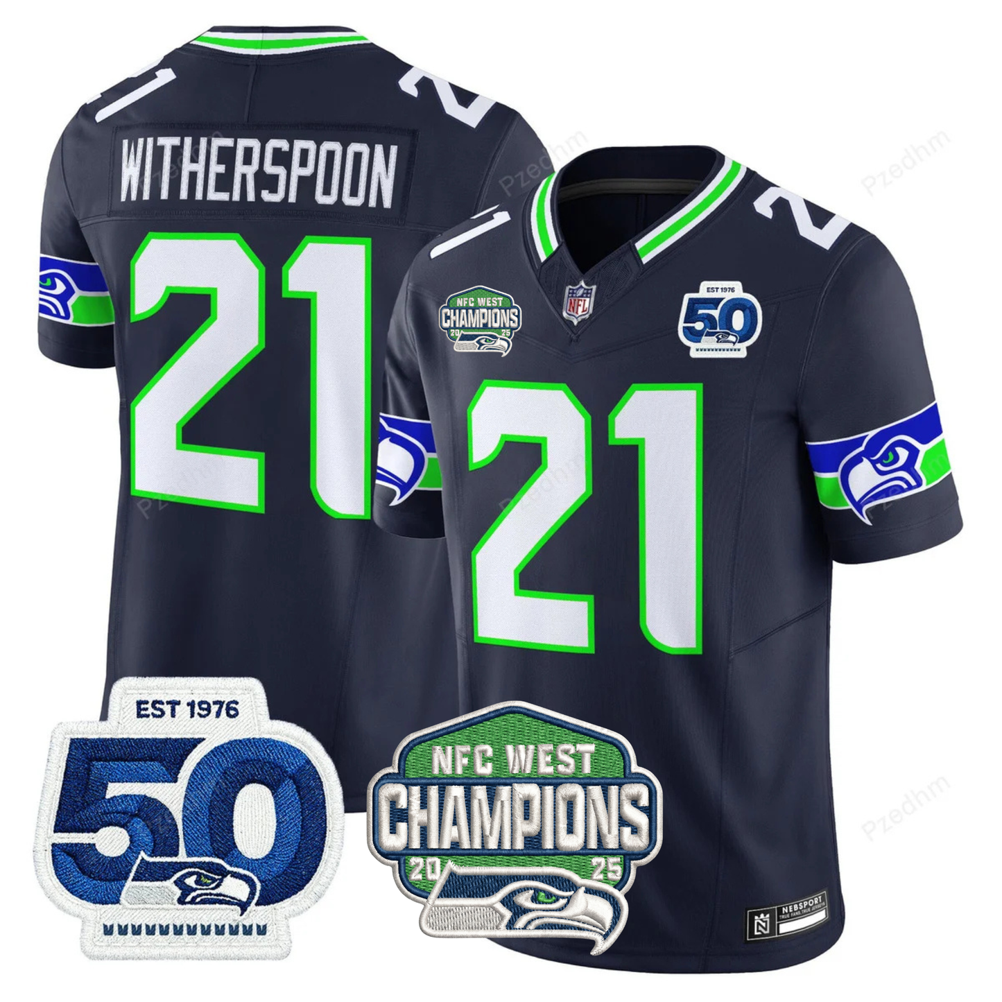 Seattle Seahawks NFC West Division Champions Vapor Limited Jersey V2 - All Stitched