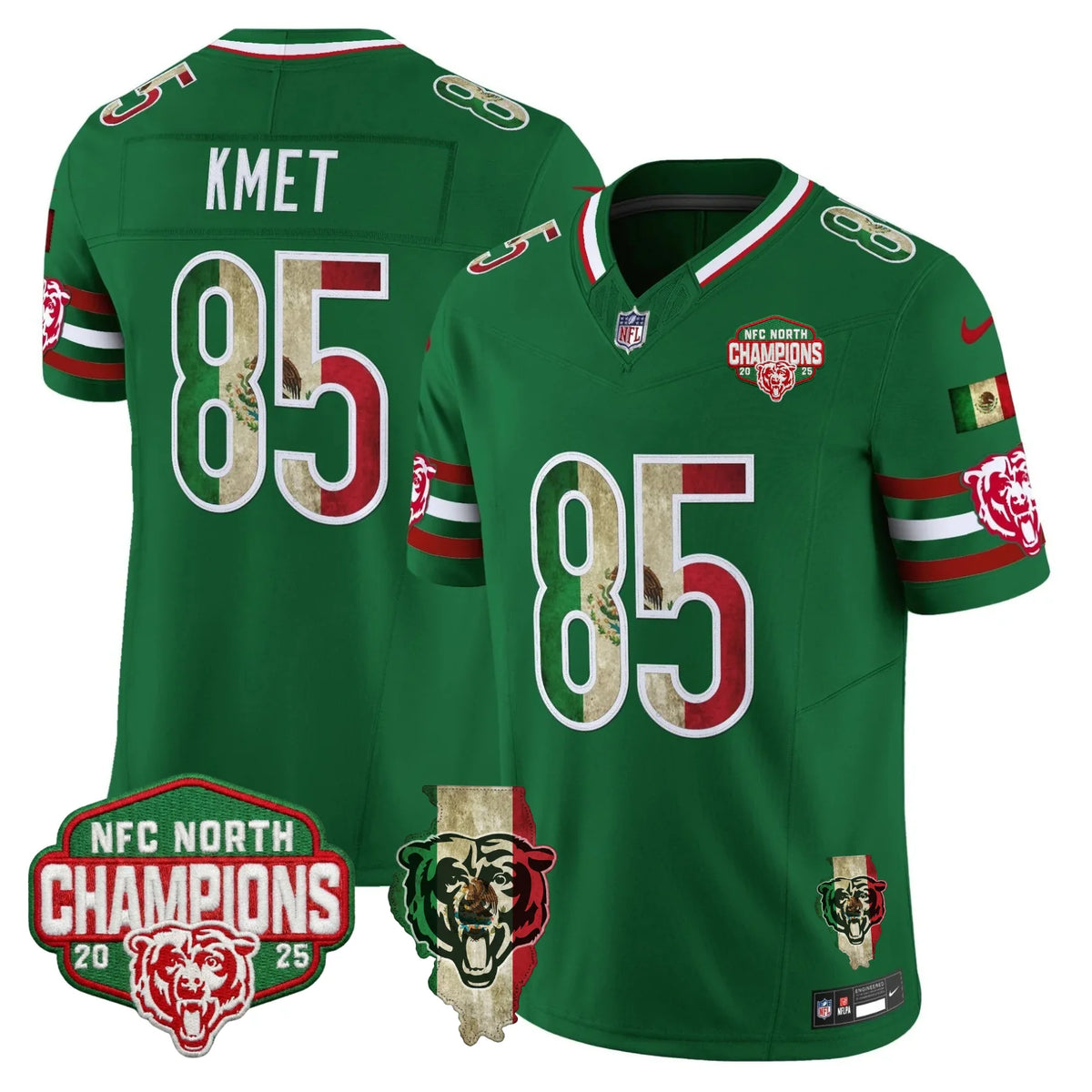 CHI Mexico NFC North Champions Patch Limited Edition - Stitched