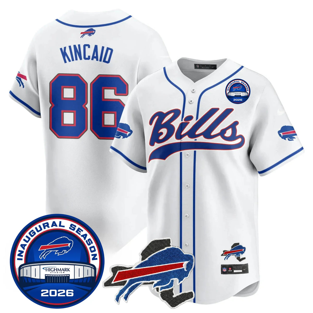 BUF 2026 Inaugural Season Patch Baseball Royal Edition - Stitched(2)